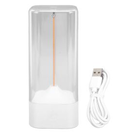 Magnetic Filament Table Lamp LED USB Rechargeable Touch Control Cordless Modern Magnetic Wick Desk Lamp for Bedside Office Living Room Bar Camping Whi