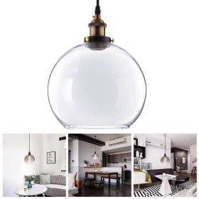 9.8 Ball Shape Glass Ceiling Light Transperant