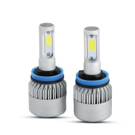 Series F-S2 H11 28W-LED Silver COB Integrated Automotive Front Headlights
