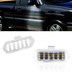 LED Side Mirror Puddle Lights For 03-06 Escalade Silverado Suburban Tahoe Sierra