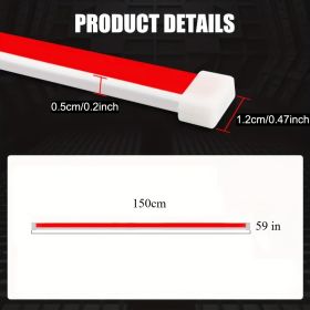 Upgrade Your Vehicle With A Universal 12V, 10W Start-Scan Car LED Hood Light White 59In  Dynamic Daytime Running Light