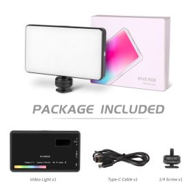 SH W140 RGB Video Light 2500-9000K LED Camera Light 3100mAh With Diffuser Effect Vlog Fill Light Photography Lighting