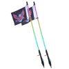 VEVOR 2 PCS 4 FT Whip Light with Spring Base, Led Whip Light with APP & Remote Control, Waterproof 360° Spiral RGB Chasing Lighted Whips with 2 Flags