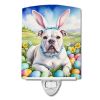 NEW American Bulldog Easter Egg Hunt Ceramic Night Light Compact, UL-Certified, Ideal for Bedroom, Bathroom, Nursery, Hallway, Kitchen, 6x4x3