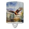 NEW Hawk Ceramic Night Light Compact, UL-Certified, Ideal for Bedroom, Bathroom, Nursery, Hallway, Kitchen, 6x4x3, Multicolor