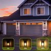 2 Pcs Solar Motion Sensor Wall Lamp Outdoor Waterproof