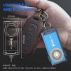 G2 mini flashlight key chain,5 modes small Led flashlight, EDC key chain brightest flashlight magnetic cap clip.blue