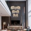 23.6-inch Fancy hanging ceiling lamps luxury modern pendant light crystal chandelier