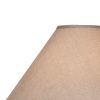 Niek 30 Inch Hydrocal Table Lamp, Empire Shade, Urn Base, Gray Wash Finish