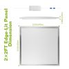 48W 2×2FT LED Panel Light 5800LM 7000K Ceiling Lighting 150W Equivalent LED Troffer Recessed Edge-Lit