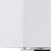 12 Inch Modern Wall Lamp with Fabric Shade, On Off Rocker Switch, White