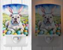 NEW American Bulldog Easter Egg Hunt Ceramic Night Light Compact, UL-Certified, Ideal for Bedroom, Bathroom, Nursery, Hallway, Kitchen, 6x4x3