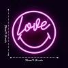 1pc Purple LED Neon Sign, USB Powered For Bedroom Room Wall Decoration, For Holiday Party Wedding Decoration