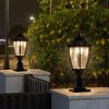Solar Column Headlights With Dimmable LED 1 pack