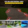 Vevor Driveway Lights, 4-Pack Solar Driveway Lights with Switch Button, Solar Deck Lights Waterproof