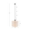 Pacific Metal Pendant with Drum Shade
