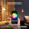 VEVOR Smart Light Bulbs, 4-Pack, 9W Multicolor LED Bulbs, 800 Lumens with Smart Control Compatibility for Vera, Google Assistant, Amazon Alexa, iOS