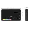 SH W140 RGB Video Light 2500-9000K LED Camera Light 3100mAh With Diffuser Effect Vlog Fill Light Photography Lighting
