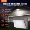 VEVOR 4PCs LED Wall Pack Lights, 120W 11000LM, 5000K Commercial Outdoor Lights Security Lighting Fixture
