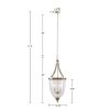 4-Light Glass Bowl Shaped Chandelier