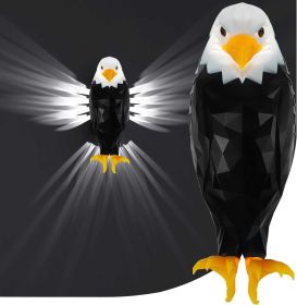 Bald Eagle Wall Light, American Eagle Night Light With Remote Control, Magnetic Wall Mounted Eagle Lamp For Bedroom, Living Room, Hallway, Battery Ope