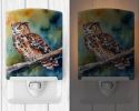 NEW Tawny Owl Ceramic Night Light Compact, UL-Certified, Ideal for Bedroom, Bathroom, Nursery, Hallway, Kitchen, 6x4x3, Multicolor
