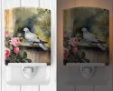 NEW Pigeon Ceramic Night Light Compact, UL-Certified, Ideal for Bedroom, Bathroom, Nursery, Hallway, Kitchen, 6x4x3, Multicolor
