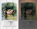 NEW Mallard Ceramic Night Light Compact, UL-Certified, Ideal for Bedroom, Bathroom, Nursery, Hallway, Kitchen, 6x4x3, Multicolor